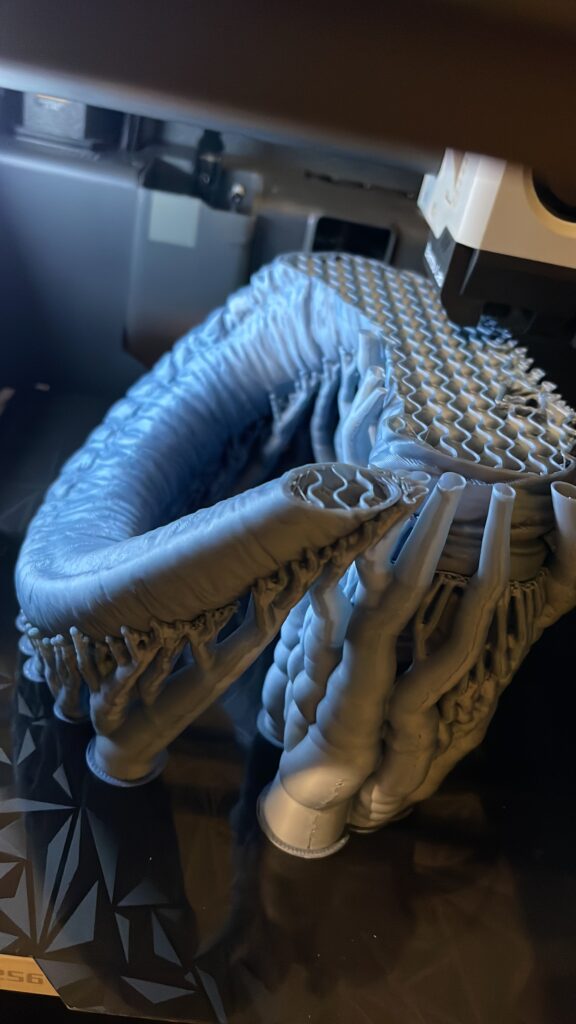 Cuernos de carnero de cosplay proceso de impresión 3D personalizada